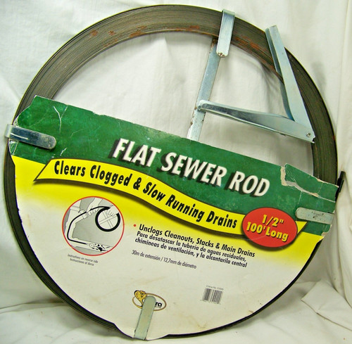 Flat sewer drain rod - flat,