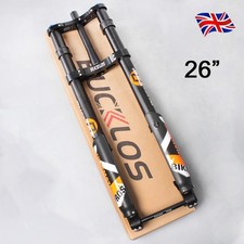 ​BUCKLOS MTB Air Suspension Fork 26*5.0" Fat/Snow/Electric/Beach Bike Forks UK