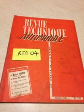 Automobile Technical Review Diesel Indenor TMD 80 85 Engine NSU Wankel Ed. 60