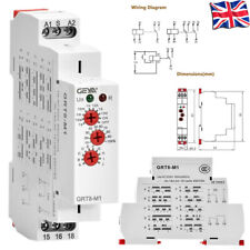 GEYA On Off Time Delay Relay AC 230V 16A Multifunction Timer Relay 1SPDT UK