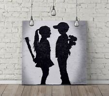 BANKSY BOY MEETS GIRL SQUARE
