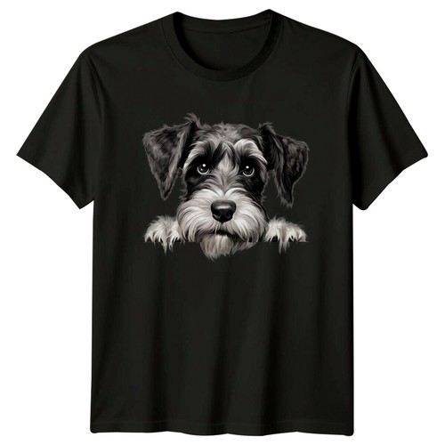 Cute schnauzer dog portrait - cute,