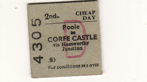 Railway ticket brb - brb(s), corfe