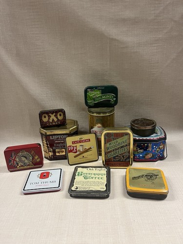Vintage advertising tins - vintage,