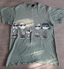 Peanuts Changes T Shirt  Snoopy Cartoon Size Large - Used See Pics Print Crack