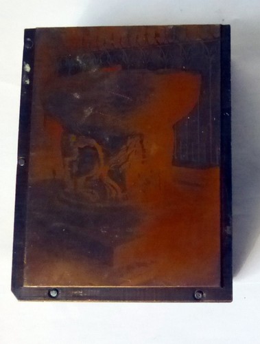 Antique copper letterpress - copper,