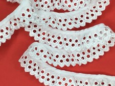 3 METRES White Satin Gathered
