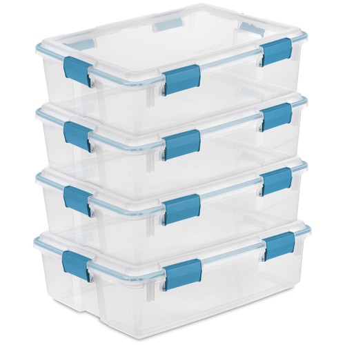Sterilite clear plastic - 37, qt