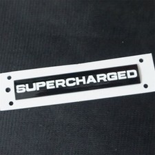 1PC Glossy SUPERCHARGED Black