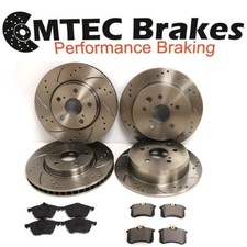 BMW  DRILLED E36 323 328 FRONT REAR BRAKE DISCS & PADS DRILLED GROOVED