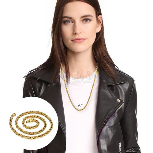 4mm thick twist rope chain - 4mm,
