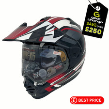 Arai Tour-X5 Discovery Red Motorcycle Motorbike Helmet with FREE Clear Pinlock
