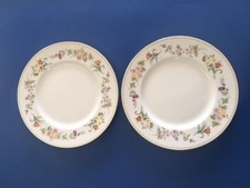 Wedgwood Mirabelle Pattern Dinner Plates x 2  vgc