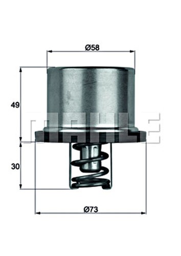 Coolant thermostat fits volvo - coolant,