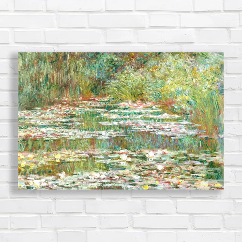 Monet water lily - water, canvas