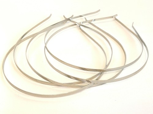 Plain metal hair band silver - hair,
