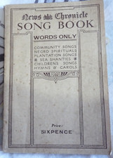 News Chronicle Song Book Negro Spirituals plantation songs