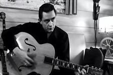 Johnny Cash with Guitar 4x6 Picture