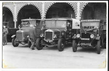 Vulcan, Albion & another Commercial Lorries at Rally, Postcard Size B/W Photo