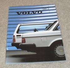 Volvo 240 Saloon & Estate Brochure 1986 - 240 GL - 240 GLE - UK Market
