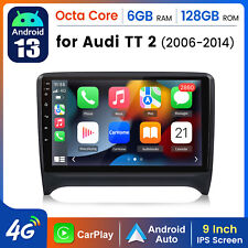Android 13 For Audi TT MK2 8J 2006-2012 Carplay Car Stereo GPS Navi WIFI Radio