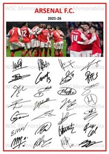 12196. 2025-26 Arsenal Signed