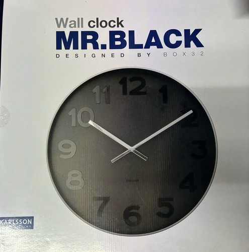 Karlsson black clock - karlsson,