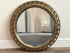 Vintage Ornate Gold Round Wall
