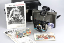 Polaroid Colorpack II Land Camera & FILM!!! 3000ASA B&W Instructions +Flashcubes