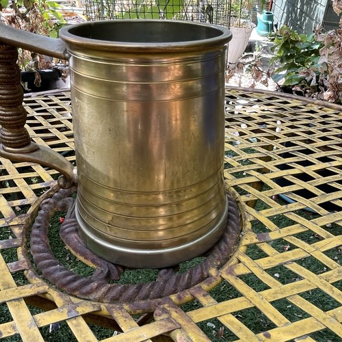 Vintage heavy brass - vintage, tankard