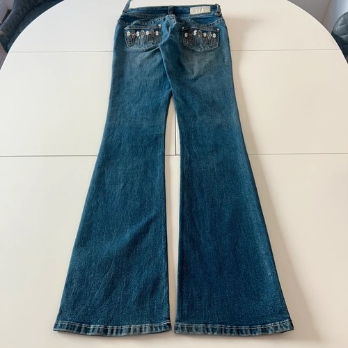 Rock roll y2k flared - y2k, jeans