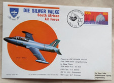 SOUTH AFRICA 1975 SILVER FALCON PLANE FLIGHT COVER WITH PETROL PUMP POSTMARK