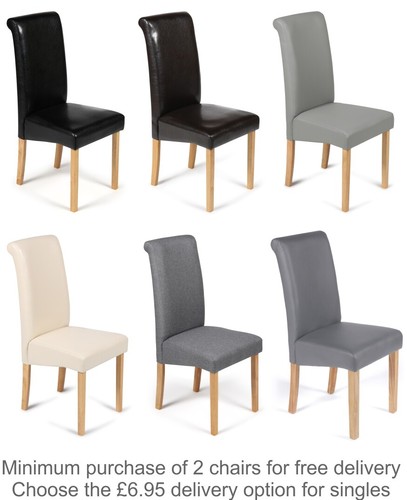 Dining chairs faux leather - faux,