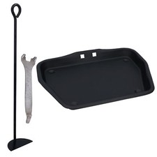 11" or 13" Metal Ashpan Tray For 16" or 18" Fireplace, Handle & Rake Open Fire