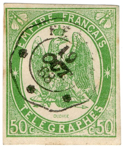 France telegraphs 50c - (i.b),