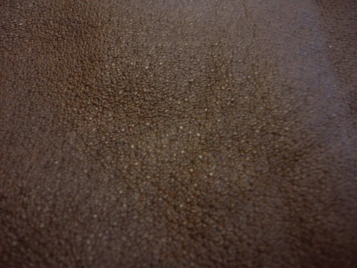 Dark brown pigskin leather - dark,