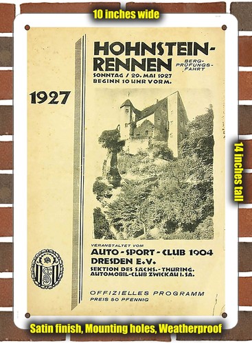 Metal sign 1927 hohnstein - -,