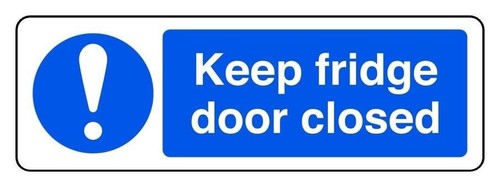 Keep fridge door closed - keep,