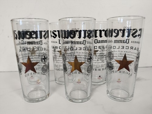 Estrella damn beer - glasses, x6
