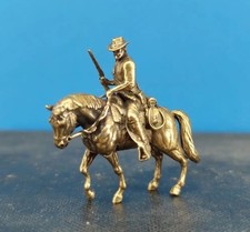 Brass Western Riding Cowboy