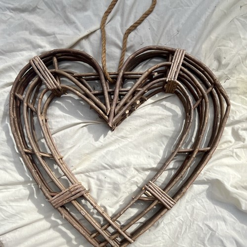 Wicker heart decor - wicker,