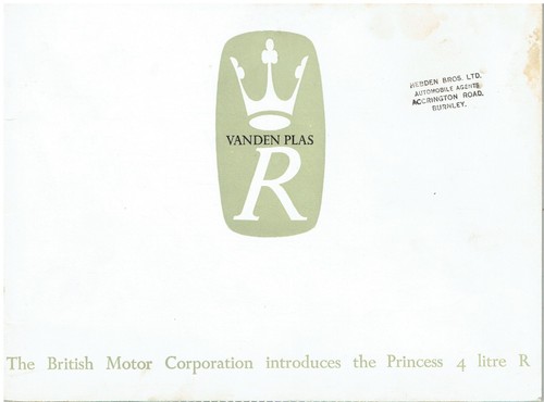 Vanden plas litre saloon - vanden, r
