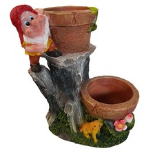 GARDEN GNOMES LARGE PLANT POT