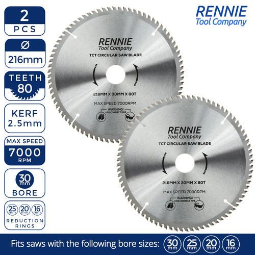 2pc 216mm 80t - x, 30mm