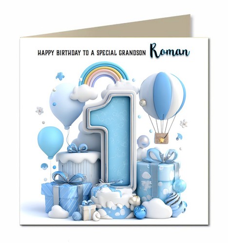 1st birthday card for - 1st,