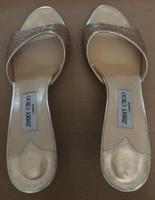 Jimmy Choo Gold Glitter And