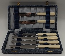 VINTAGE SHEFFIELD FAUX BONE &