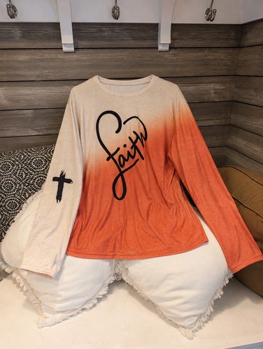 Women faith cross graphic - faith,