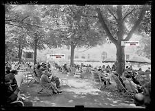 Glass Plate Old Photo Negative Black and White 13x18 cm Vichy Casino Park