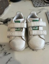 Size UK Toddler 4 - adidas Stan Smith Primegreen Low White Green